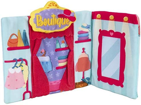Squishville by Squishmallow Boutique Play Scene, 2” Lola Soft Mini-Squishmallow, 8” Playset, 1 Plush Accessory, Marshmallow-Soft Animals, Boutique Toys