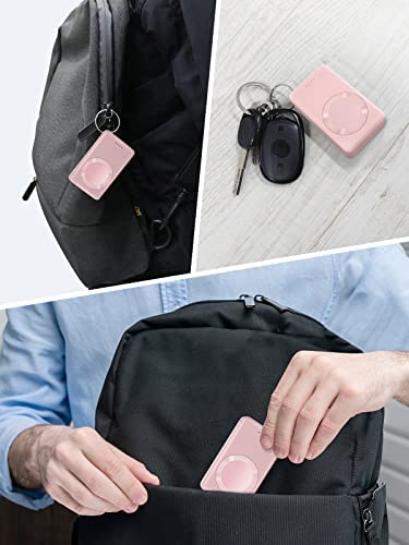 LVFAN 4000mAh Portable Charger for Apple Watch Series 8 7 6 5 4 3 2 1, iWatch Charger Power Bank Wireless Magnetic Battery Pack Travel Keychain Accessories Charger for Apple Watch SE Ultra, Pink
