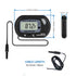 Veanic 4-Pack Digital Aquarium Fish Tank Thermometer Terrarium Water Temperature Meter Gauge with Water-Resistant Sensor Probe for Reptile Turtle Incubators (Black)