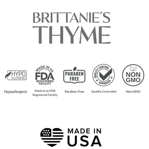 Brittanie's Thyme Pure Hyaluronic Acid Serum Powder, 40 Grams | High Molecular Weight, Cosmetic Grade, 100% Natural, Boosts Skin Hydration for Softer, Smoother Skin