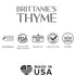 Brittanie's Thyme Pure Hyaluronic Acid Serum Powder, 40 Grams | High Molecular Weight, Cosmetic Grade, 100% Natural, Boosts Skin Hydration for Softer, Smoother Skin
