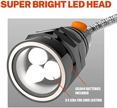 Gifts for Men Telescoping Flexible Magnetic Pickup Tool With 3 Super Bright Led Lights, Gifts for Dad, Father, Husband, Handy Men or Women, Birthday Gifts Idea, 1 Pack