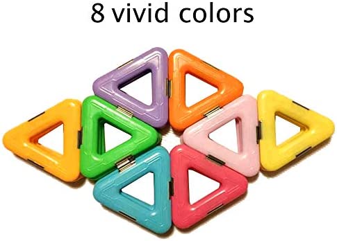Magnetic Tiles Building Blocks Game Set Toys,Magnet Stacking Blocks, Magnetic Tiles for Girls and Boys Birthday Gift by dreambuilderToy (40 PC Set) (Pastel Colo)