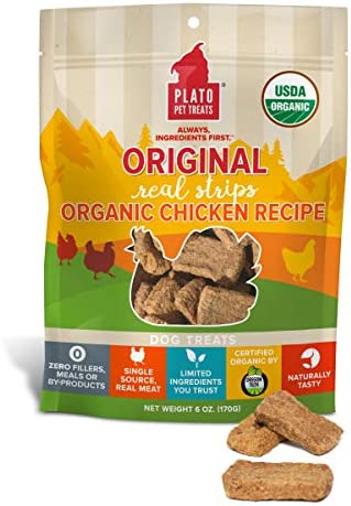 Plato Original Real Strips Organic Chicken 3oz