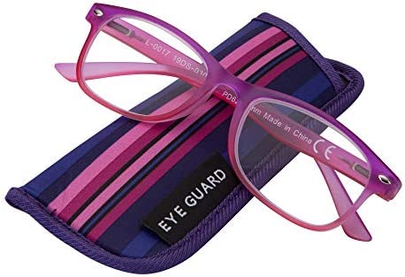 EYEGUARD 4 Pack Reading Glasses for Women Fashion Colorful Gradient Readers