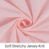 TILLYOU Changing Pad Cover Set, Jersey Knit Ultra Soft Unisex Diaper Change Table Sheets for Baby Boys Girls, Fit 32"/34''x16" Contoured Pad, Comfy Cozy 2-Pack Cradle Sheets, Peachy Pink & Lt Gray