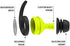 Oken Swimming Earplugs Audible Ear Plugs for Swimming, Surfing, Diving and Water Sports (Green)
