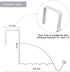 Hotop 2 Pieces Over Door Hooks Single Over Door Hooks Valet Hooks Multi Hanging Storage Hanger for Clothes Coats Towels Hats Scarves Purses Keys and More (White)