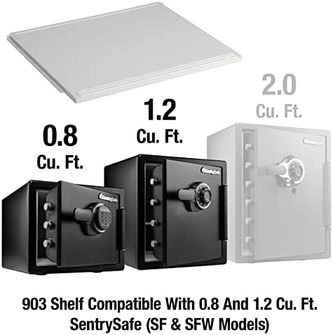 SentrySafe Shelf Insert for SFW082 and SFW123 Fireproof and Waterproof Safes, Multi-Positional Safe Shelf Accessory for 0.8 and 1.2 Cubic Foot Safes, 912