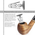 Scotte Tobacco Pipe Set Handmade Wood Smoking Pipe with Accessories and Gift Box