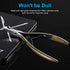 Cuticle Nippers 3/4 Cuticle Trimmer Clippers Stainless Steel Scissors Extremely Sharp Edge Cutter Pedicure Treatment Manicure Tool, opove X7 Matte Gold