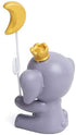 SUPVOX Elephant Figurine Cake Topper Resin Cartoon Animal Moon Collectible Figure Statue Craft Ornament for Kids Birthday Gift Home Decor