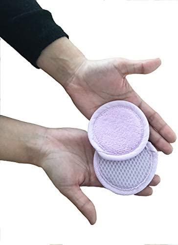 Microfiber Facial Scrubbers Reusable Makeup Remover Pads - Washable Reusable Cotton Pads - Cloth Cotton Rounds Acne Control Reusable Face Scrubber Pad For Cleansing & Face Exfoliator Pad (3 Per Pack)