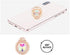 lenoup Glitter Bling Bling Phone Ring Holder, Sparkle Phone Ring Artificial Diamond Stand, Rhinestone Cell Phone Finger Ring for Phones,Pad(Rose Gold)