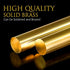 Swpeet 2Pcs 1/4 Inch in Diameter 14 inch in Length Brass Solid Round Rod Lathe Bar Stock Kit, Perfect for Various Shaft, Miniature Axle, Model Plane, Model Ship, Model Cars