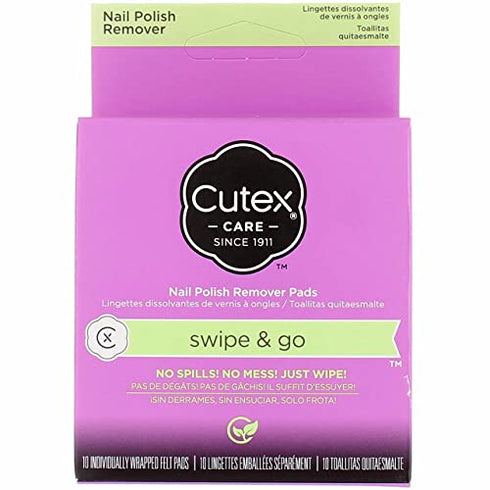 Cutex Swipe and Go Nail Polish Remover Pads (Pack of 2)