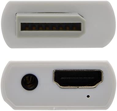 Lxyhwcb Wii to HDMI Converter Automatic Upscaler 1080P Converter Adapter for Nintendo Wii Console Wii to HDMI HD Video and Audio Output Cable- Supports All Wii Display +1.5M High Speed HDMI