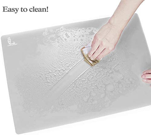 Super Kitchen Extra Large Multipurpose Silicone Nonstick Baking Mat, Pastry Mat, Heat Resistant Nonskid Table Mat, Countertop Protector, 23.4'' By 15.6''( Cool Gray )
