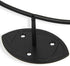 Wallniture Sporta Wall Mount Football Rack, Ball Holder Organization and Storage Rack, Sports Room Decor, Steel, Black