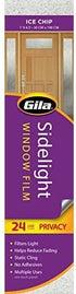 Gila 50146414 Decorative Privacy Ice Chips Film-12 x6.5' Sidelight Window Film, 12" x 6.5'