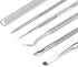 6-Pack Ingrown Toenail File and Lifters, Professional Surgical Stainless Steel Ingrown Toenail Removal Tool Kit, Manicure Treatment Pedicure Nail Correction Polish Pain Under Sidewall Cleaner Relief