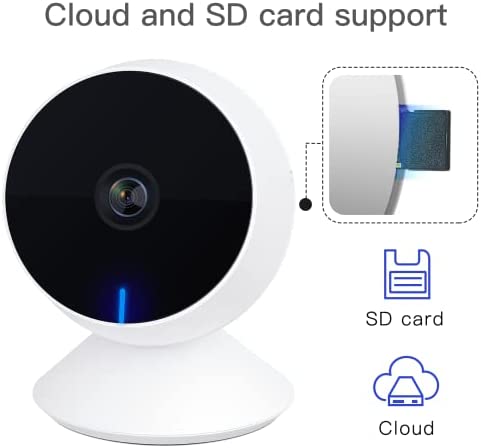 LAXIHUB WiFi Pet Camera Indoor Home Security IP Camera for Dogs/Cats Baby Monitor Room Camera with App 1080P FHD, Night Vision, Two-Way Audio, Motion Detection, Work with Alexa