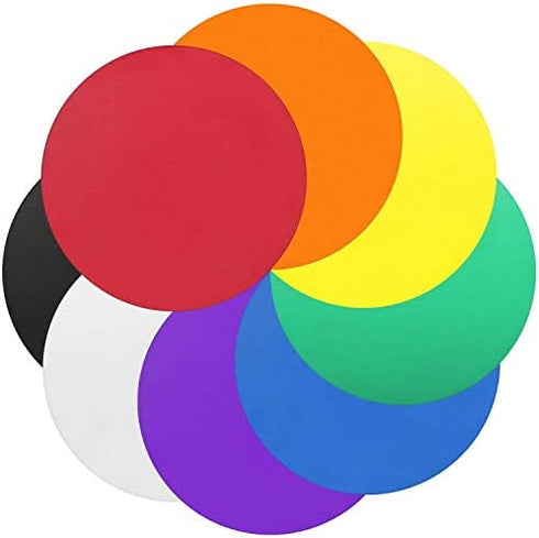 Chuangdi 8 Pieces Rubber Jar Gripper Pads Round Kitchen Coasters Multi-Purpose Bottle Lid Openers, Multicoloured