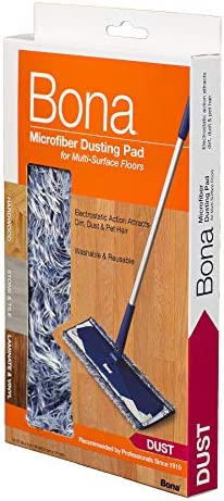 Bona Microfiber Dusting Pad, for Hardwood and Hard-Surface Floors, fits Bona Family of Mops
