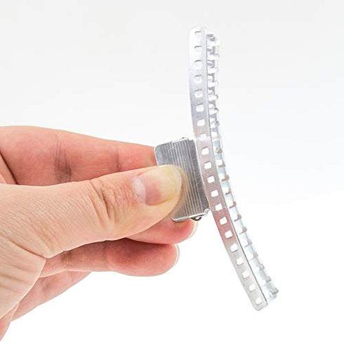 Hair Wave Clips - Set of 10 - Aluminum 3.5" Butterfly Wave Setting Clips - Finger Wave Clips for Hair - Marcel Wave Hair Clips - Fingerwave Clips - Wave Clamps