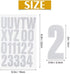 Reflective Capital Letters and Numbers Sticker Decal, Self Adhesive Mailbox Address Letters and Numbers 0-9, Waterproof and Fadeless for Bin, Window, Signs, Door, Cars (104 Pieces,2 Inch)