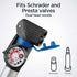 Schwinn Air Sport Bike Frame Pump with Gauge Fits Schrader and Presta Valve Types Silver