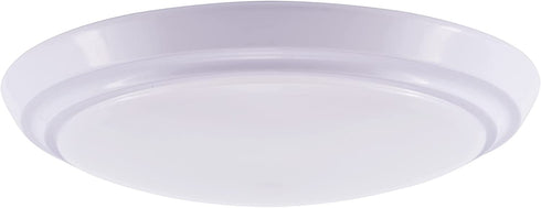 Gruenlich LED Flush Mount Ceiling Lighting Fixture, 7 Inch Dimmable 12W (75W Replacement) 840 Lumen, Aluminum Housing, ETL and Damp Location Rated, 2-Pack (White Finish-3000K)