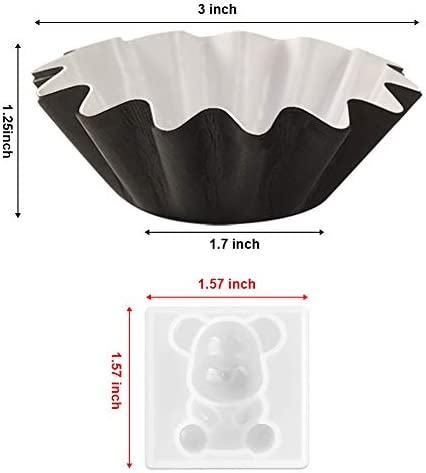 Didida 75 Wax Melt Warmer Liners Reusable & Leakproof Wax Warmer Cups Wax Tray for Scented Wax,Electric Wax Warmer, Plug-in Wax Warmers, Wax Melter and Wax Burner with 1 Wax Mold(Black)