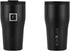 IRON °FLASK Rover Tumbler 2.0 - 16 Oz, 2 Lids (Straw/Flip), Vacuum Insulated Stainless Steel Bottle, Modern Double Walled, Simple Thermo Travel Mug, Hydro Water Metal Canteen - Midnight Black
