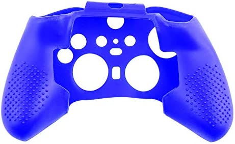AreMe Soft Anti-Slip Silicone Protective Cover Skins Case with Rubber Thumb Grips Analog Caps for New Xbox One Elite Series 2 Controller (Blue)