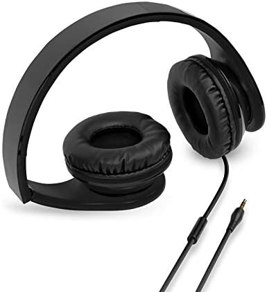 EONON Active Noise Cancelling Headphones Wired, Over Ear with Mic, Sound Cancelling Headphones Foldable Lightweight L0326/C1100A/C1100B/L0299A/L0322/L0325 Car DVD Player - A0136B?Black?