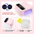 BETE Cordless Led Nail Lamp, Wireless Nail Dryer, 72W Rechargeable Led Nail Light, Portable Gel UV Led Nail Lamp with 4 Timer Setting Sensor and LCD Display, Professional Led Nail Lamp for Gel Polish