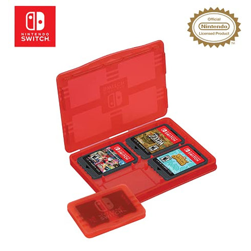 Game Traveler Licensed Nintendo Switch Lite Slim Zelda Case - Protective Vinyl Case with Loop Handle and Game Case Storage - Nintendo Switch