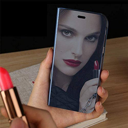COTDINFORCA Samsung Note 9 Case, Mirror Design Clear View Flip Bookstyle Luxury Protecter Shell with Kickstand Case Cover for Samsung Galaxy Note 9 (2018). Flip Mirror: Purple