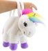 Plushible Bridging Miles with Smiles Plush Unicorn Purse - Soft, Fluffy, Functional Stuffed Unicorn Purse for Kids - Cute Stuffed Animal Unicorn Toy
