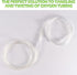 Oxygen Tubing Swivel Connector - 10 PCS Cannula Connectors, Avoid Tube Tangles (Male to Male)