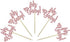 Rose Gold Glitter Oh Baby Cake Cupcake Toppers Picks for Baby Shower Birthday Wedding Party Decorations 24 PCS