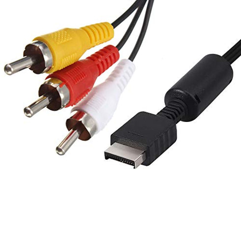 ?NOT HDMI?Suncala 6FT AV TV RCA Audio Video Cord Cable for Playstation PS2 PS3 Cable (1Pack)