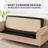 subrtex Couch Slipcover RV Seater Slip Covers Loveseat Stretch Durable Sofa Spandex Elastic Furniture Protector for Settee Seat for Replacement in Livingroom, Medium, Chocolate