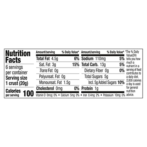 Keebler Ready Mini Pie Crusts, Graham Cracker, 4 Ounce (Pack of 6)