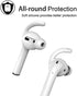 Anti-Slip Earhooks Soft Silicone Skin Compatible with Apple Airpods 2 & 1 Lightweight Sound Quality Enhancement for Headphones Outdoor Activities in-Ear EarHook 2 Pairs White