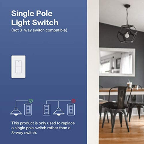 Aqara Smart Light Switch (No Neutral, Double Rocker), Requires AQARA HUB, Zigbee Light Switch, Remote Control and Set Timer for Home Automation, Compatible with Alexa, Apple HomeKit, Google Assistant