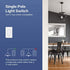 Aqara Smart Light Switch (No Neutral, Double Rocker), Requires AQARA HUB, Zigbee Light Switch, Remote Control and Set Timer for Home Automation, Compatible with Alexa, Apple HomeKit, Google Assistant