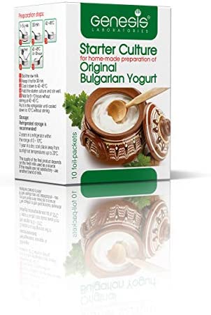 Bulgarian Yogurt Starter Culture Natural Probiotic Yogurt Culture Starter Homemade Yoghurt Starter up to 50 Liters Lactobacillus bulgaricus 10 sachets