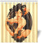 CTIGERS Fashion Shower Curtain Black Pin Up Girl Polyester Fabric Bathroom Decoration 66 x 72 Inch